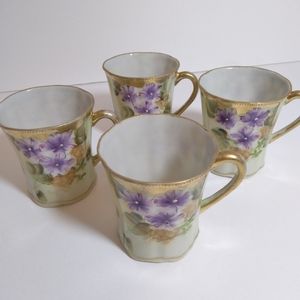 Nagoya Nippon SNB Hand Painted Tea/Demitasse  Cups